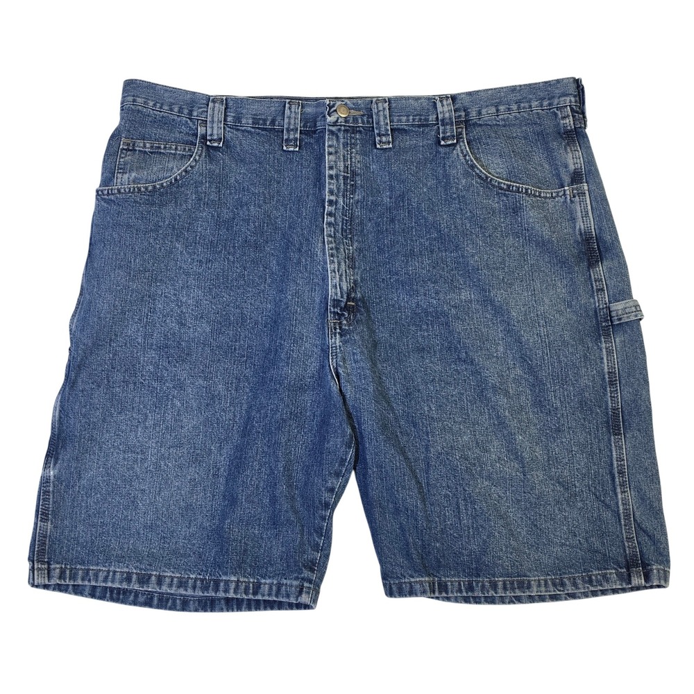 Wrangler Carpenter Shorts 44 Blue Mens Denim Utility Hammer Loop Excellent